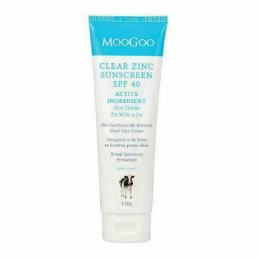 Moogoo Clear Zinc Sunscreen SPF 40 120g