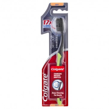 Colgate Slim Soft Charcoal Toothbrush 1 Pk