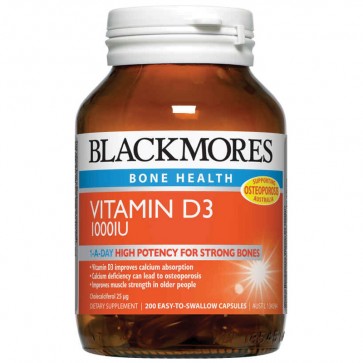 Blackmores Vitamin D3 1000iu 200 Capsules