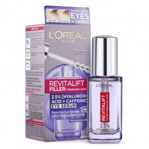LÓreal Paris Revitalift Filler 2.5% Hyaluronic acid + Caffeine Eye Serum
