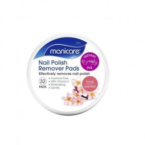 Manicare Nail Polish Remover Pads Floral/Coconut