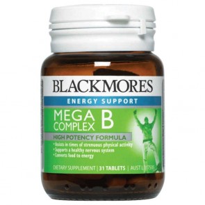Blackmores Mega B / B Complex 31 Tablets