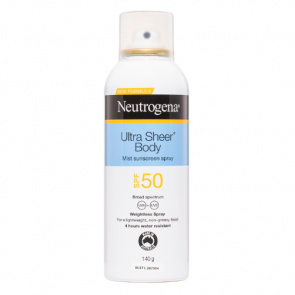 Neutrogena Ultra Sheer Body SPF 50+ Mist Sunscreen 140g
