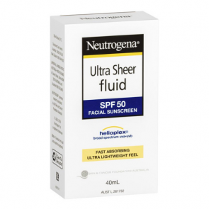 Neutrogena Ultra Sheer Fluid Facial Sunscreen SPF 50+ 
