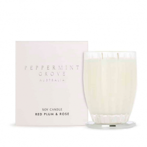 Peppermint Grove Red Plum & Rose Candle 350g