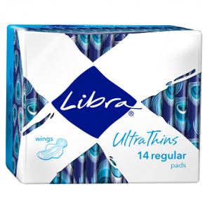 Libra Pads Ultra Thin Regular Wings 14 pk
