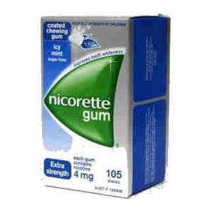 Nicorette Icy Mint Nicotine Replacement Gum 4mg 105 pieces