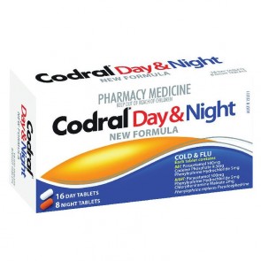 Codral Pe Cold & Flu Tablets Day & Night 24 Tablets