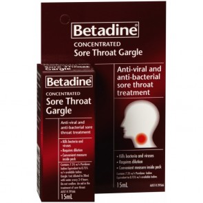 Betadine Concentrated Sore Throat Gargle 15ml